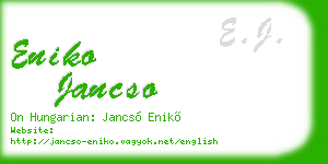 eniko jancso business card